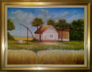Commissioned Farm - Oil Painting on Canvas by artist Darko Topalski