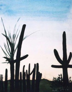 Arizona Dream watercolor painting by artist Darko Topalski