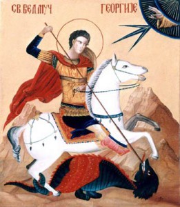 St. Georgie - Orthodox Icon by artist Darko Topalski
