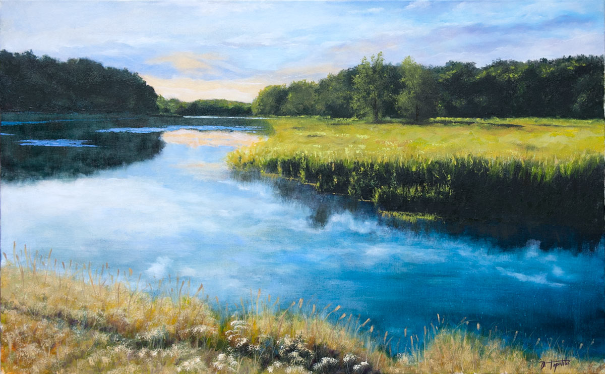 Dawn of the River – Oil Painting  Fine Arts Gallery  Original fine 