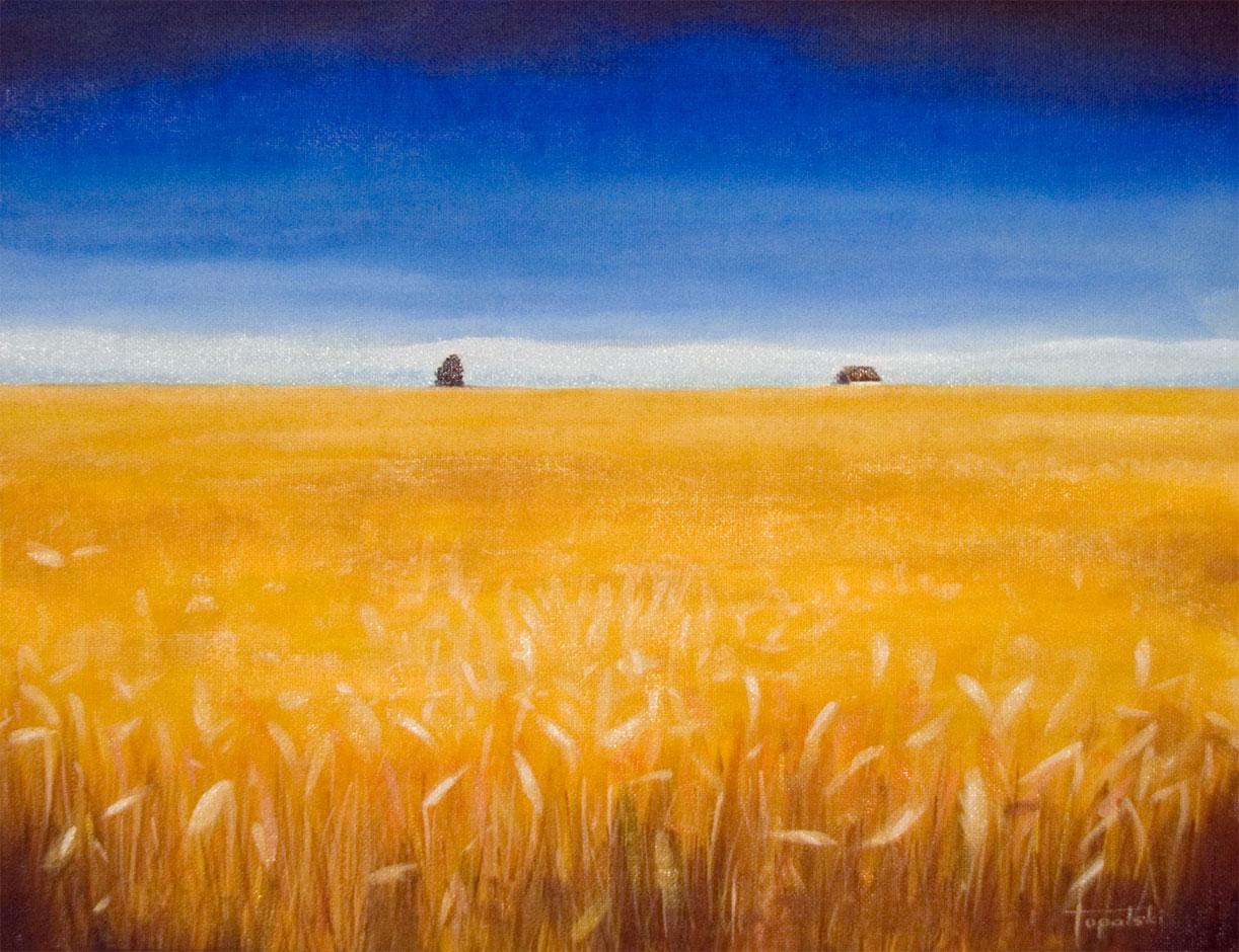 Wheat Field Painting