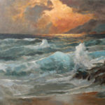 Stormy Sea - Oil Painting - Fine Arts Gallery - Original Fine Art Oil ...